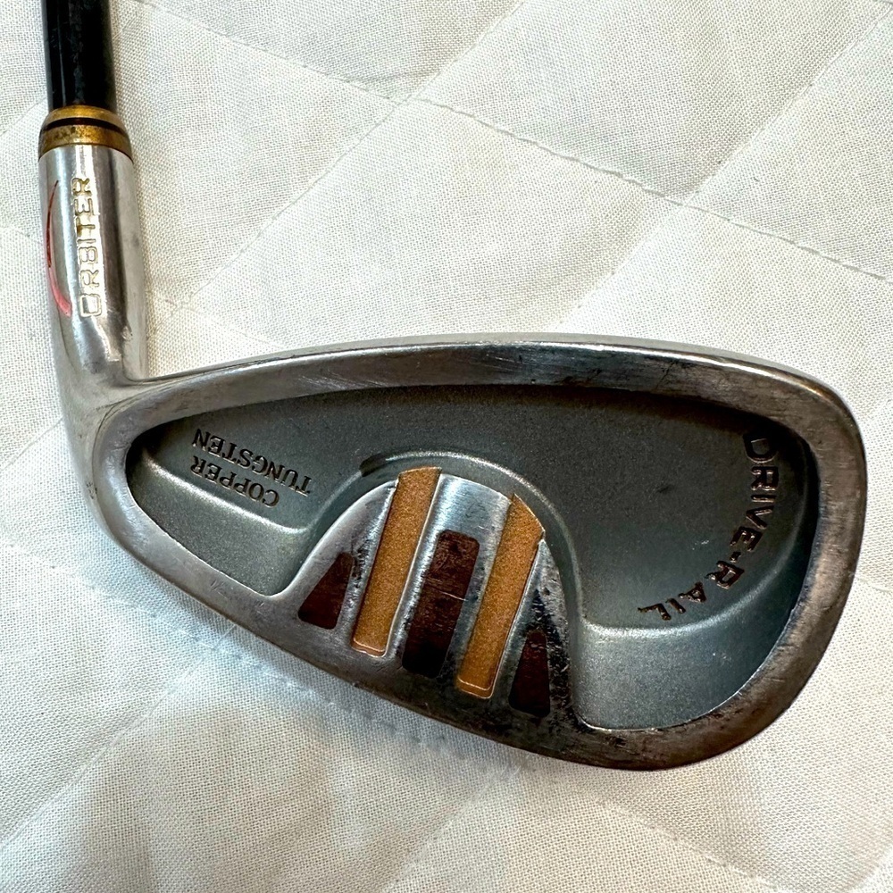 Orbiter Drive Rail Flex R RH Regular Bubble Graphite 9 Iron Steel Cleaned